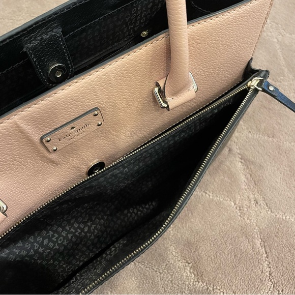 Kate Spade Grove Street Mauve Shoulder Bag - Black/Warm Vellum - Picture 7 of 10